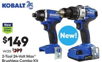 Lowe's 2-tool 24-volt max c brushless combo kit offer