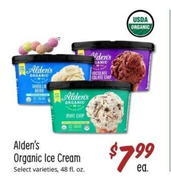 Sprouts Farmers Market Alden's Organic Ice Cream offer