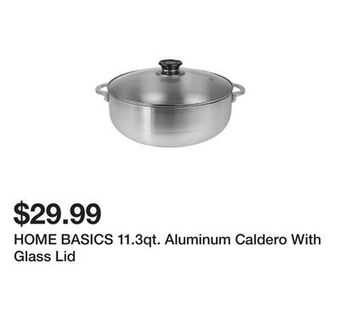 Kmart Home basics 11.3qt. aluminum caldero with glass lid offer