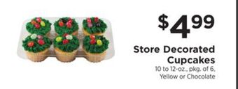 ShopRite Store decorated cupcakes offer