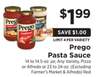 ShopRite Pasta sauce offer