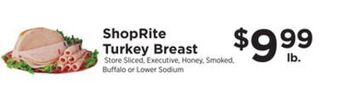 ShopRite Turkey breast offer
