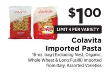 ShopRite Imported pasta offer