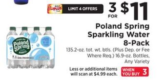 ShopRite Sparkling water 8-pack offer