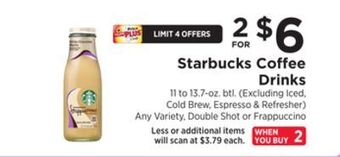 ShopRite Coffee drinks offer