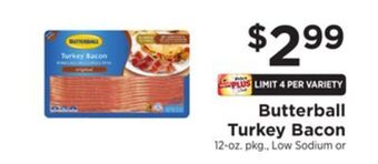 ShopRite Turkey bacon offer