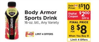 ShopRite Sports drink offer
