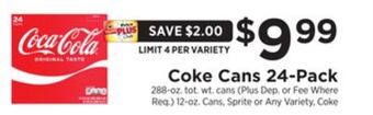 ShopRite Cans 24-pack offer