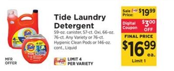 ShopRite Laundry detergent offer