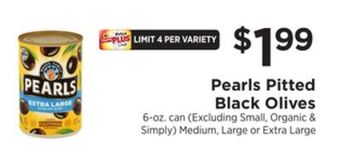 ShopRite Pitted black olives offer