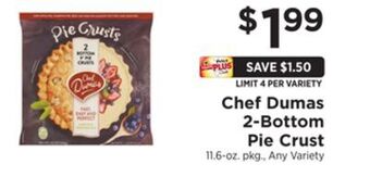 ShopRite 2-bottom pie crust offer