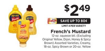 ShopRite Mustard offer