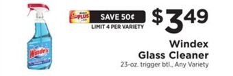 ShopRite Glass cleaner offer