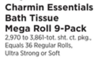 ShopRite Essentials bath tissue mega roll 9-pack offer