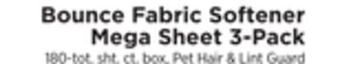 ShopRite Fabric softener mega sheet 3-pack offer