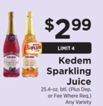 ShopRite Sparkling juice offer