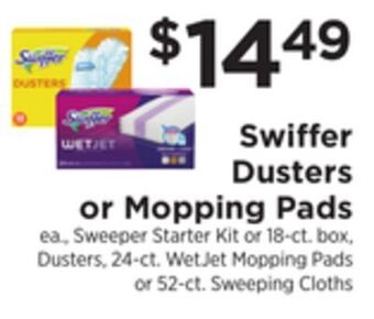 ShopRite Dusters or mopping pads offer