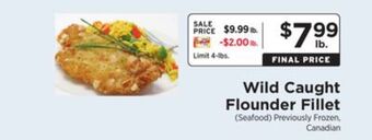 ShopRite Wild caught flounder fillet offer