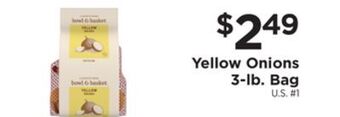 ShopRite Yellow onions 3-lb. bag offer