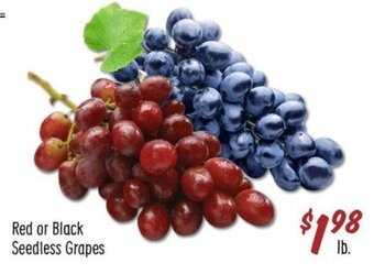 Sprouts Farmers Market Red or Black Seedless Grapes offer