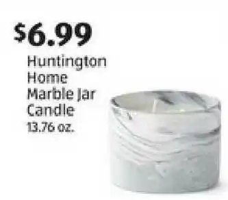 Aldi Huntington Home Marble Jar Candle offer