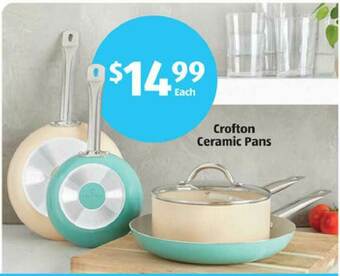 Aldi Crofton Ceramic Pans offer