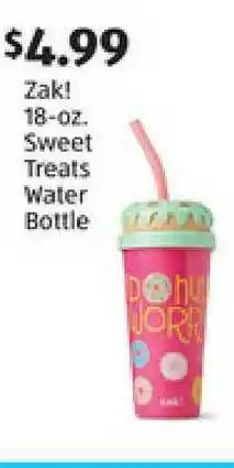 Aldi Zak! 18-oz. Sweet Treats Water Bottle offer