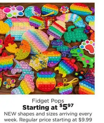 Craft Warehouse Fidget Pops offer