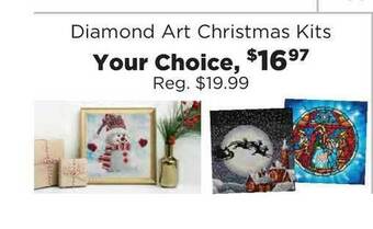 Craft Warehouse Diamond Art Christmas Kits offer