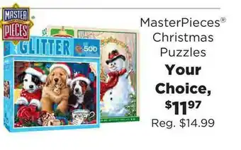 Craft Warehouse Masterpieces Christmas Puzzles offer