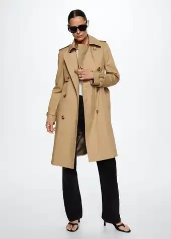Mango Cotton classic trench coat offer