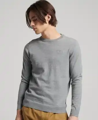 Orange label crew jumper
