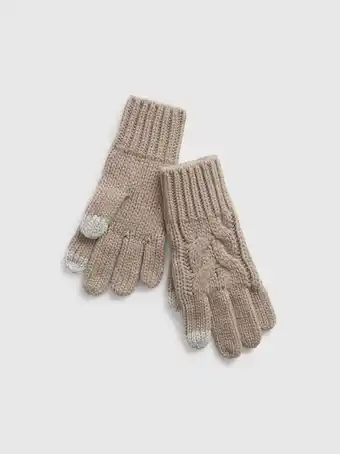 Gap Kids Kids cable-knit touchscreen gloves offer