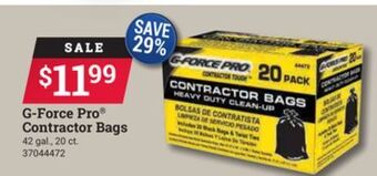 Ace Hardware G-force pro® contractor bags offer