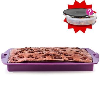 Tupperware Silicone rectangular form with free round container offer