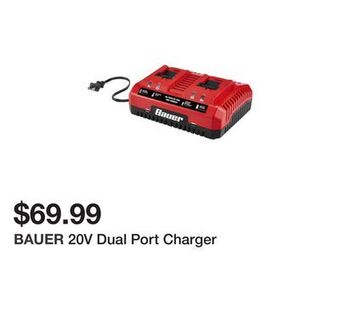 Harbor Freight Tools 20v dual port charger offer