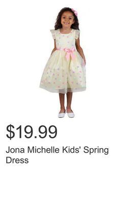 Costco Jona michelle kids' spring dress offer