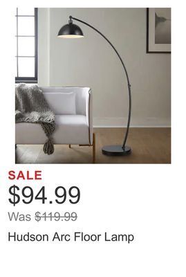 Costco Hudson arc floor lamp offer