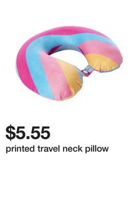 Five Below Printed travel neck pillow offer