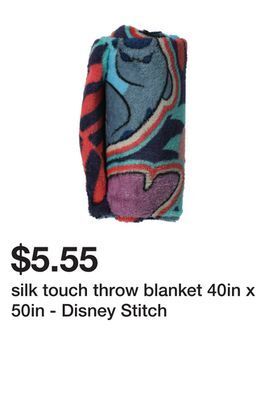 Five Below Silk touch throw blanket 40in x 50in - disney stitch offer