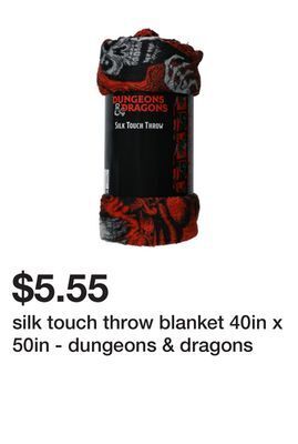 Five Below Silk touch throw blanket 40in x 50in - dungeons & dragons offer