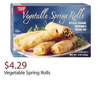 Trader Joe's Vegetable spring rolls offer