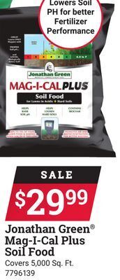 Ace Hardware Jonathan green® mag-i-cal plus soil food offer