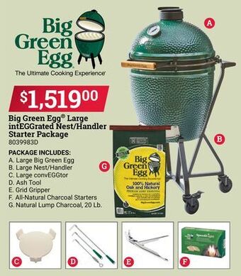 Ace Hardware Big green egg® large integgrated nest/handler starter package offer