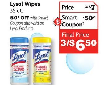 Family Dollar Lysol wipes offer