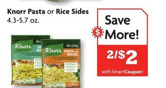 Family Dollar Knorr pasta or rice sides offer