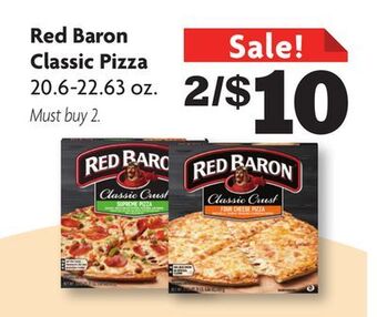 Family Dollar Red baron classic pizza offer