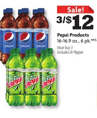 Family Dollar Pepsi products offer