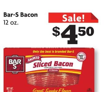 Family Dollar Bar-s bacon offer