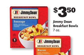 Family Dollar Jimmy dean breakfast bowls offer